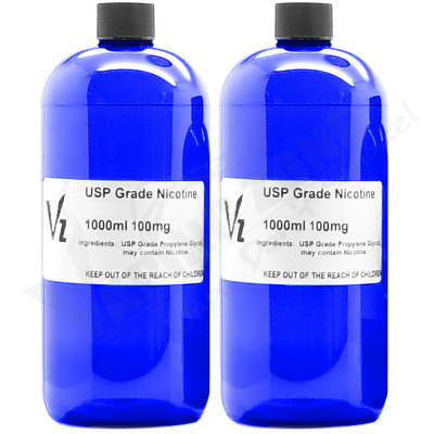 2 Liters of 100 mg Flavorless USP Wholesale Nicotine Liquid