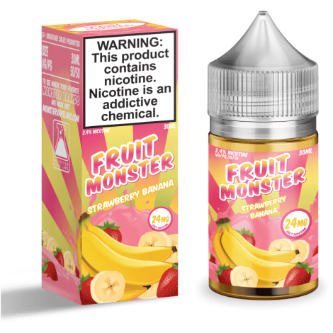 Fruit Monster Strawberry Bananna Salt Nic E-Liquid - 48mg